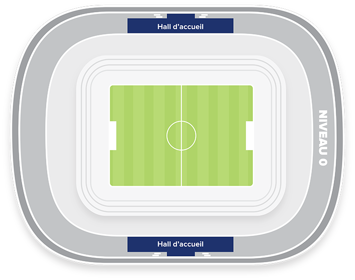 Plan Halls accueil Stade Marie-Marvingt