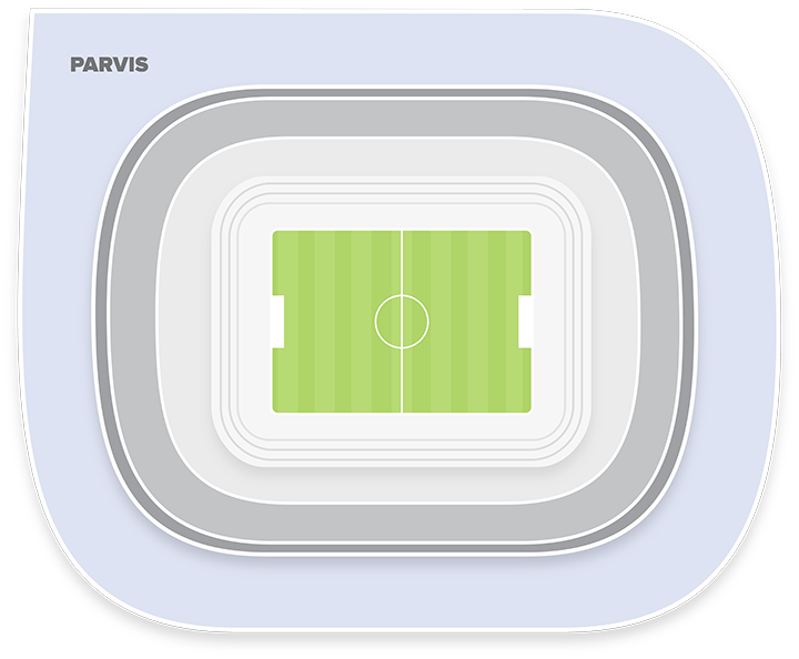 Plan parvis du Stade Marie-Marvingt